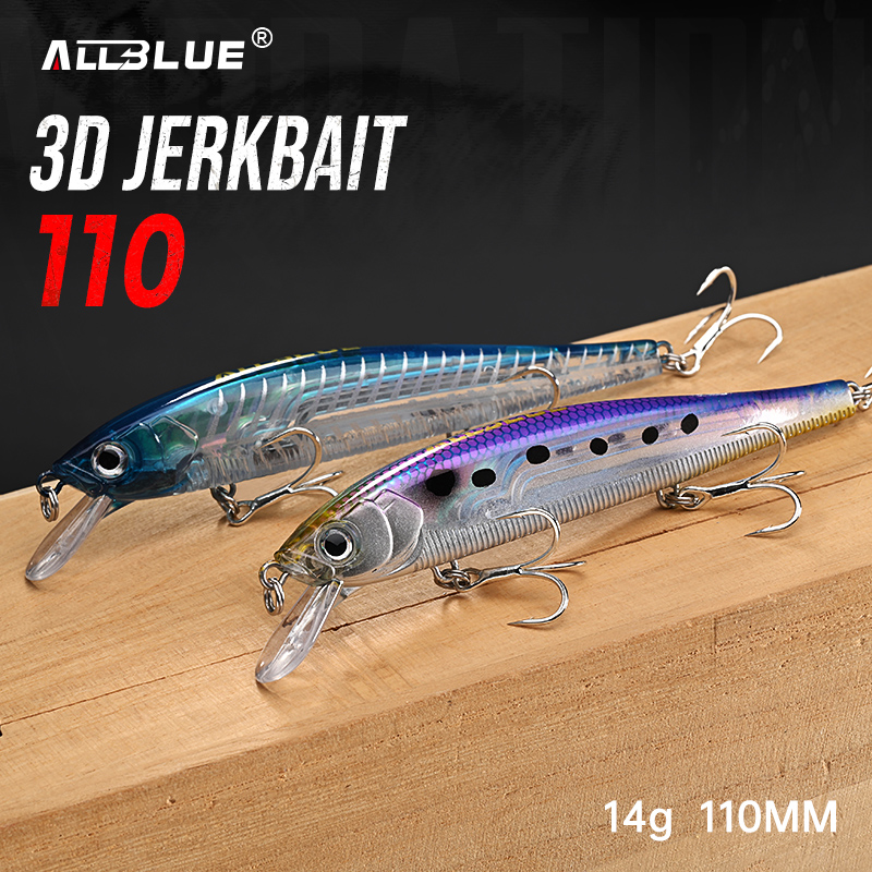 Fishing Lure Topwater - Señuelo de Pesca ALLBLUE 3D Jerkbait