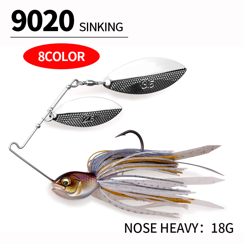Fishing Lure Spoon - Señuelo giratorio de 18g para pesca,