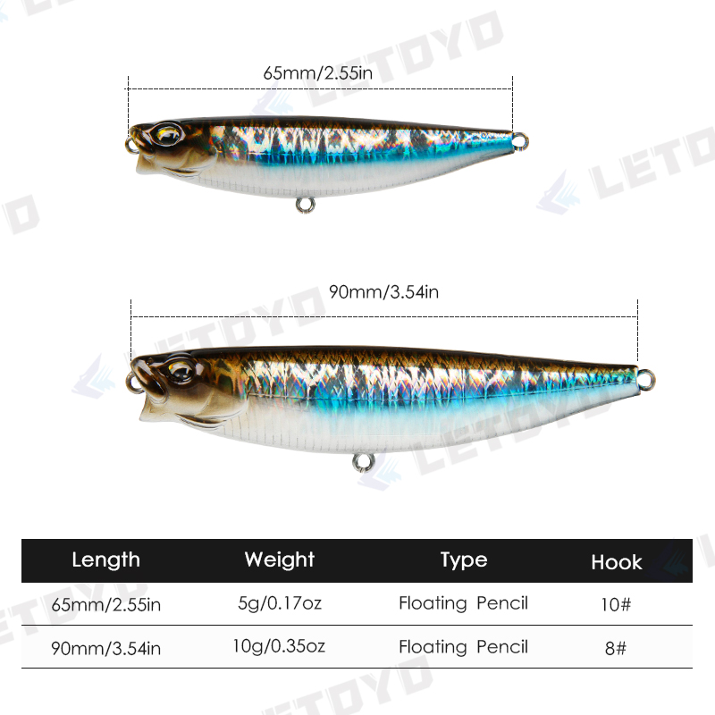 LETOYO 65mm 5g/90mm 10g superf - Fishing Lure Spoon reseña y precio