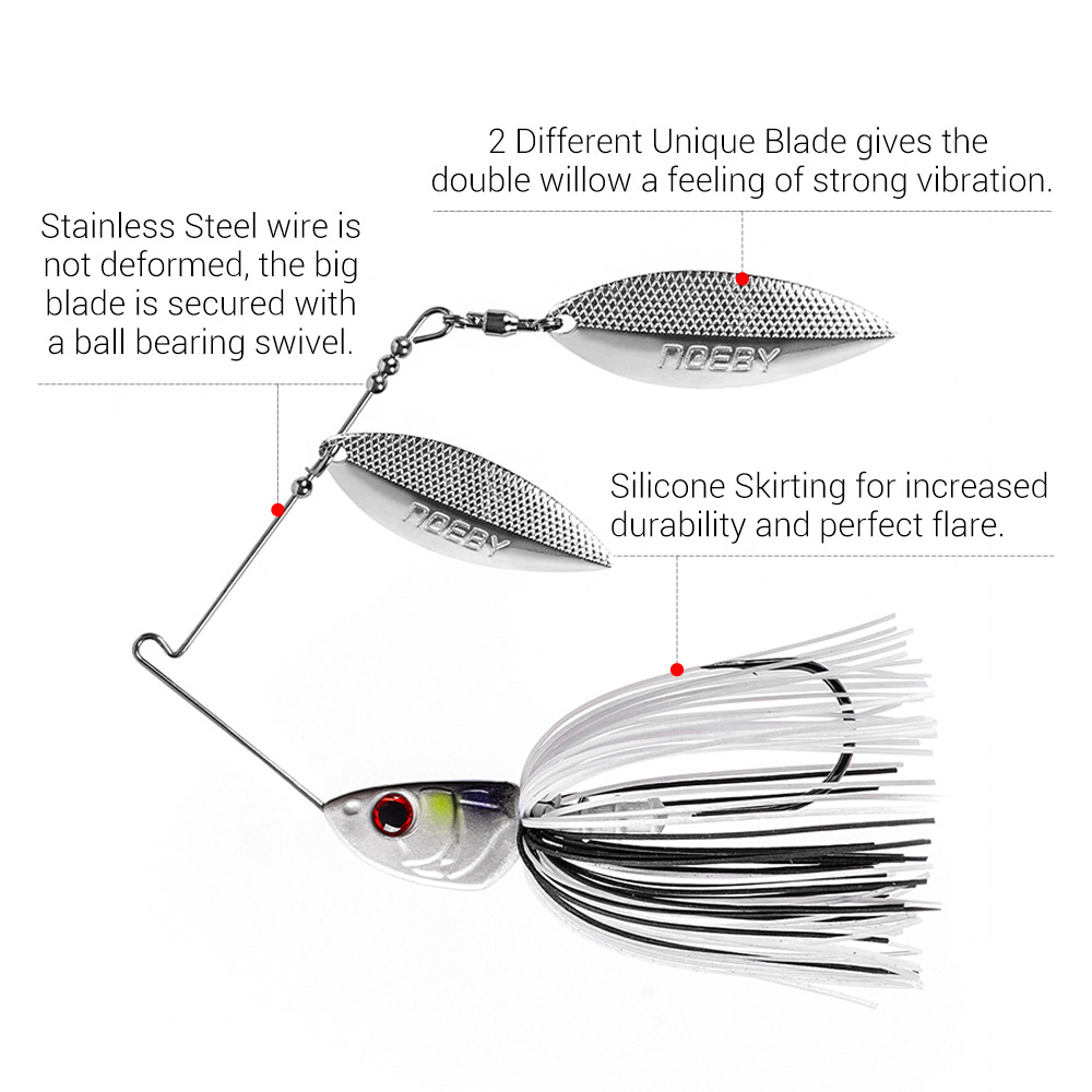Noeby Spinnerbait 10,5g 14g 21 - Fishing Lure Swimbait reseña y precio