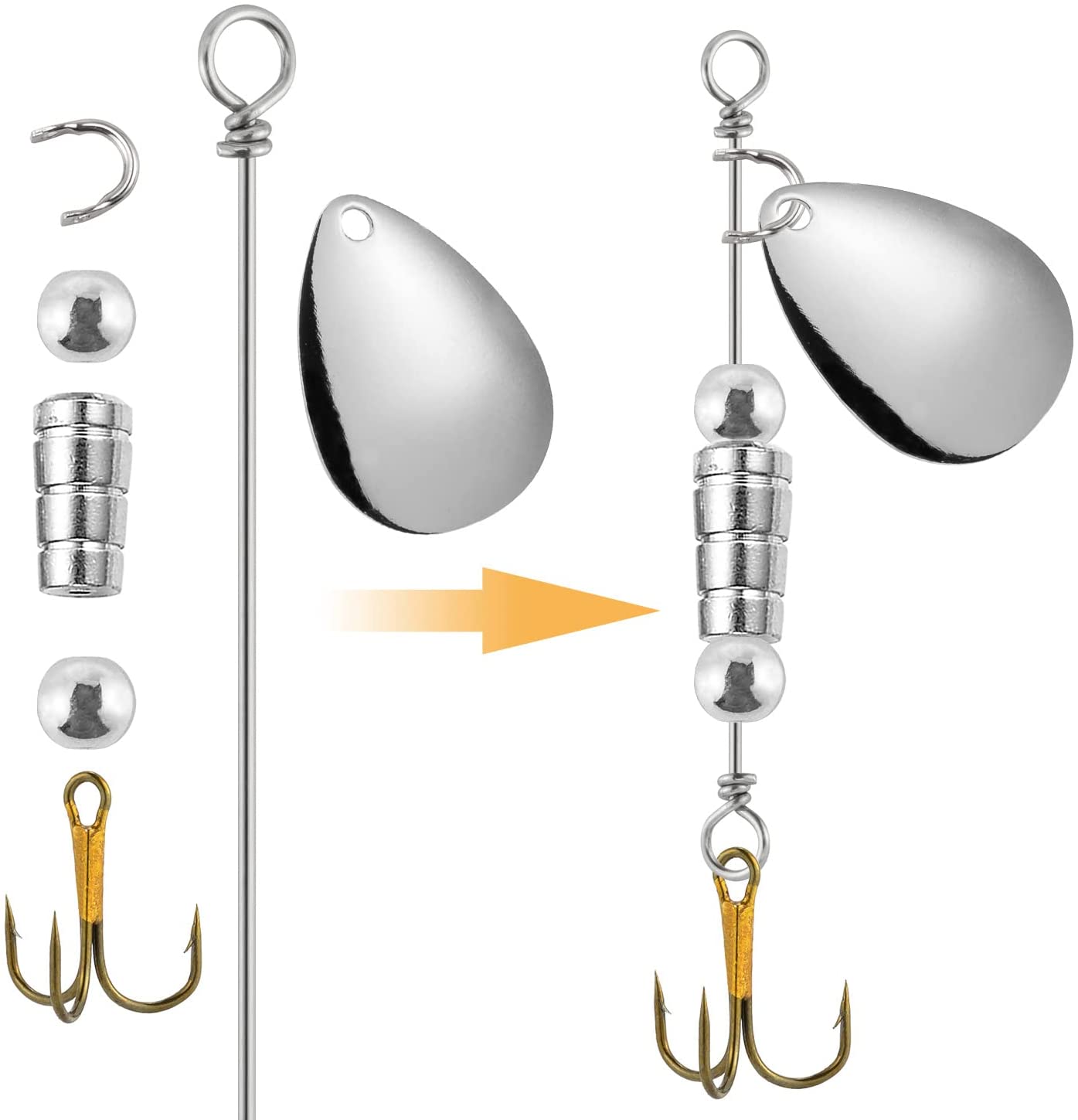 30/100 Uds Tokyo Rig Spinner s - Fishing Lure Spinnerbait reseña y precio