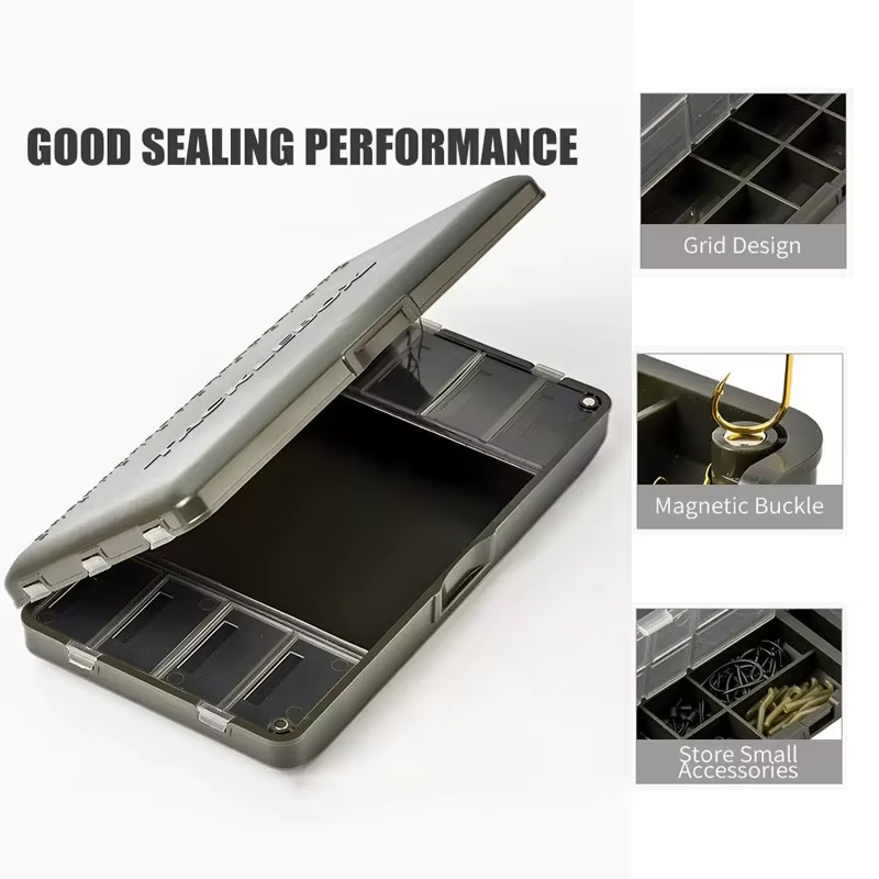 Caja de aparejos de PVC duro d - Fishing Lure Box reseña y precio