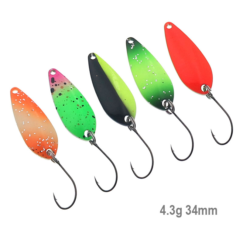 Cuchara de pesca 4,3g 34mm UV  - Fishing Lure Spoon reseña y precio