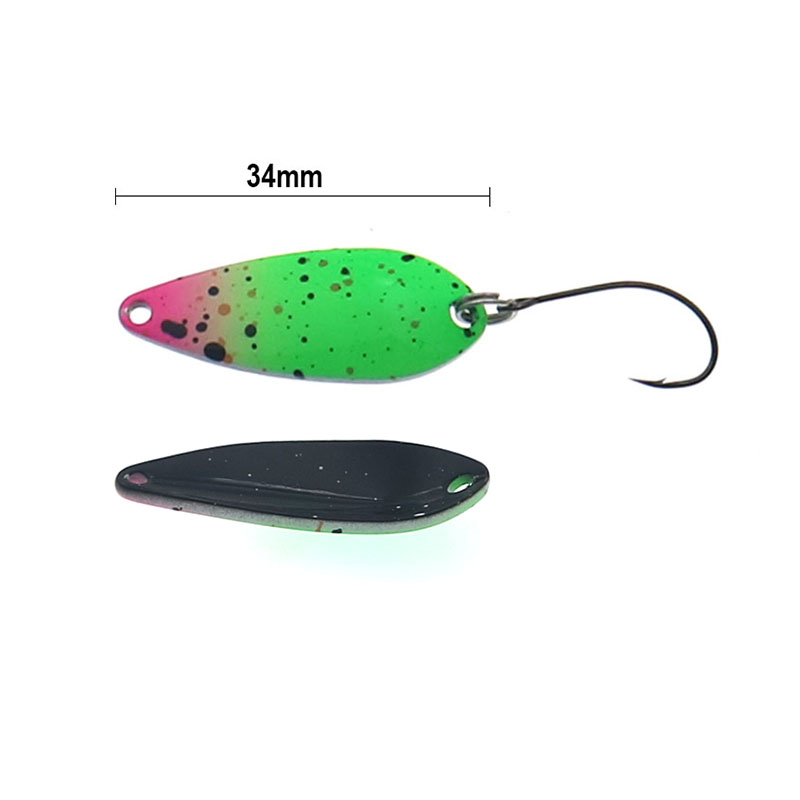 Cuchara de pesca 4,3g 34mm UV  - Fishing Lure Spoon reseña y precio