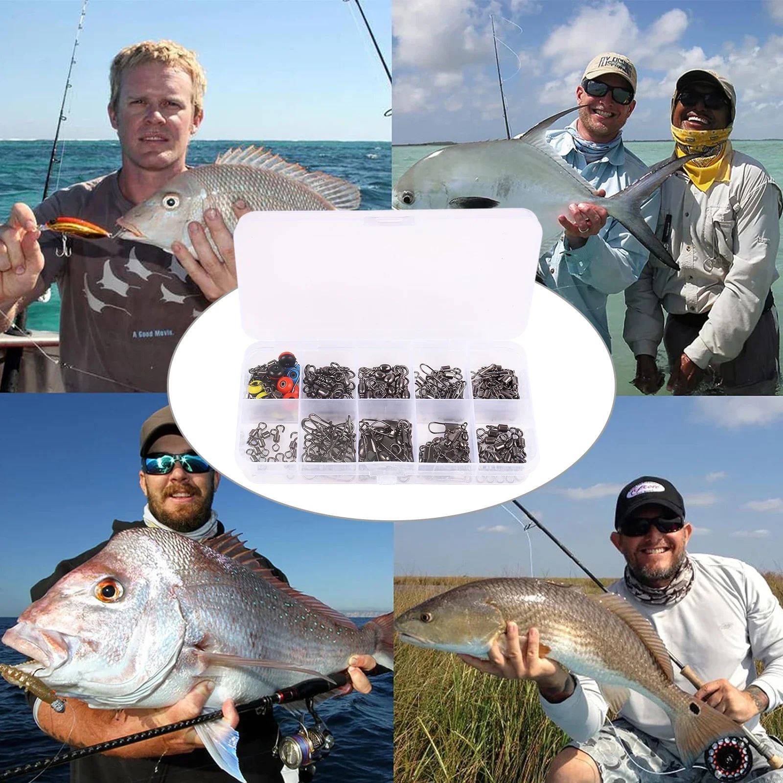 Kit de conectores giratorios d - Fishing Lure Box reseña y precio
