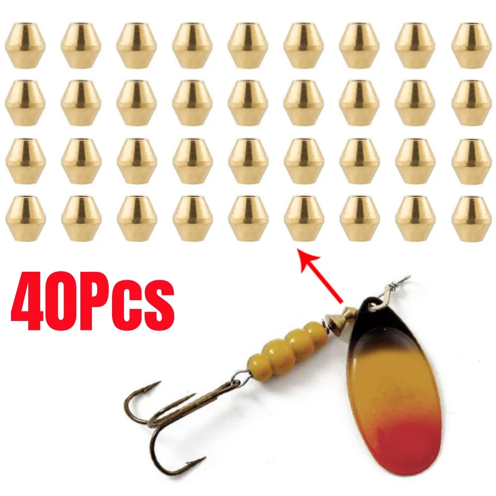 40 Uds DIY señuelo de latón cu - Fishing Lure Spinnerbait reseña y precio