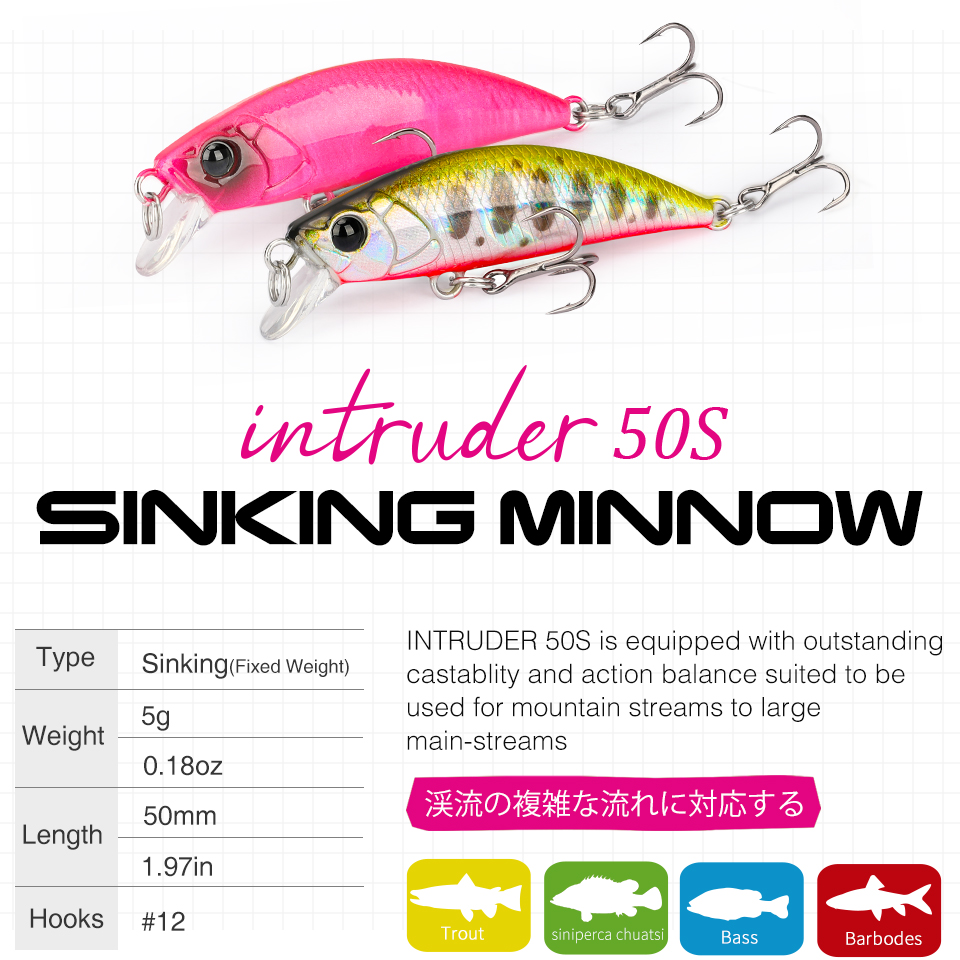 TSURINOYA 50S NUEVA COLOR 5 cm - Fishing Lure Spinnerbait reseña y precio