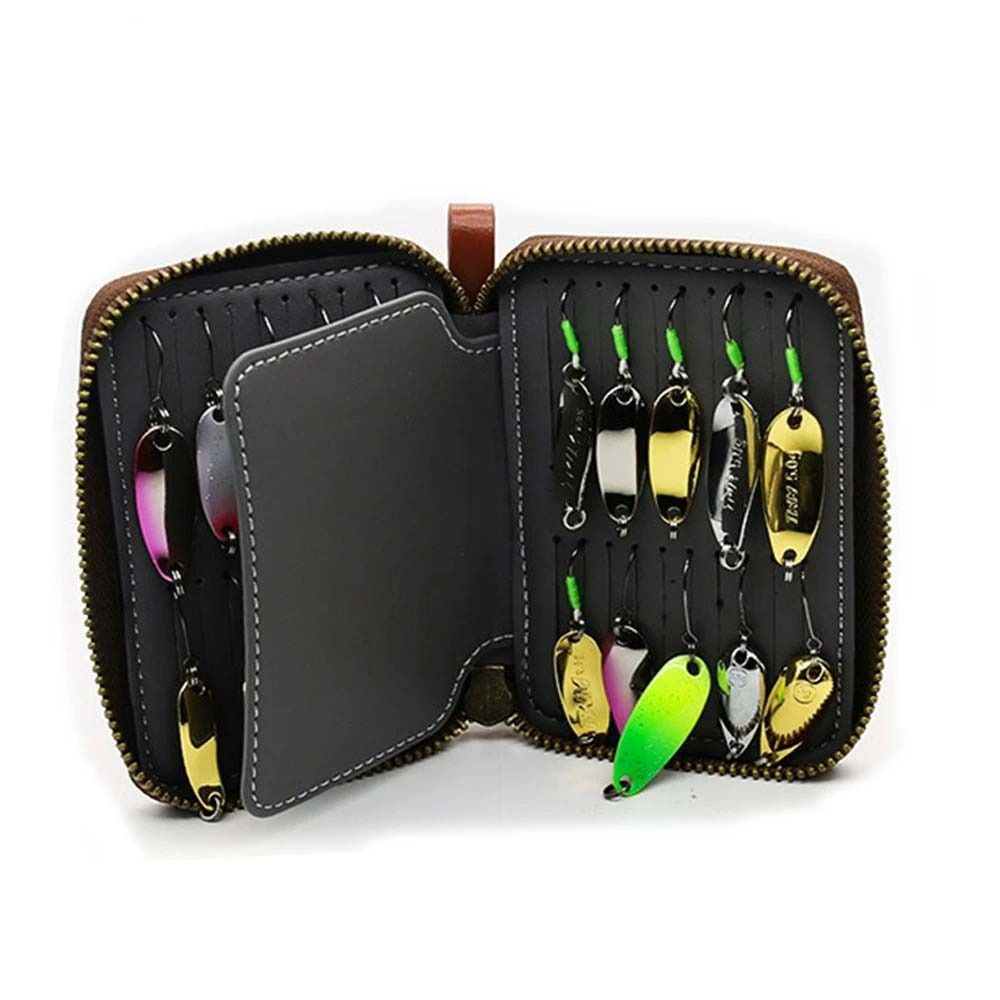 Estuche de Pesca de Cuero PU p - Fishing Lure Spinnerbait reseña y precio