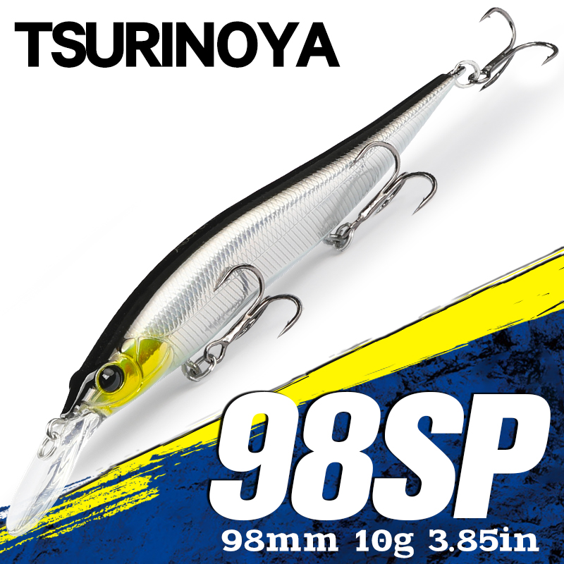 TSURINOYA colgante Minnow Jerk - Fishing Lure Spinnerbait reseña y precio