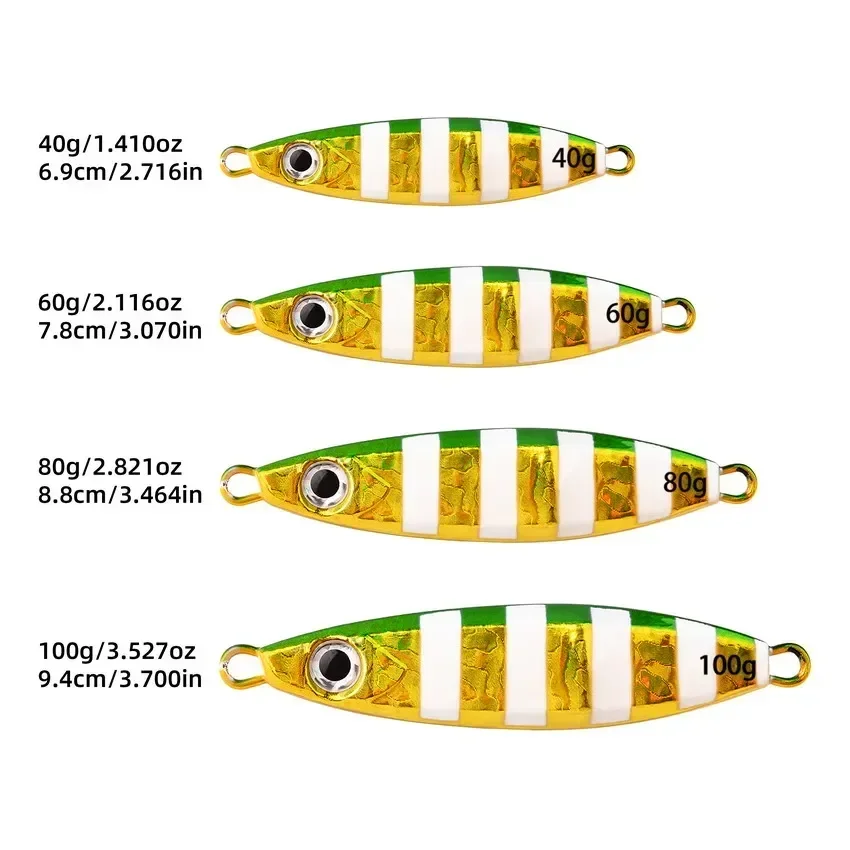 1 Uds 40g 60g 80g 100g plantil - Fishing Lure Spoon reseña y precio
