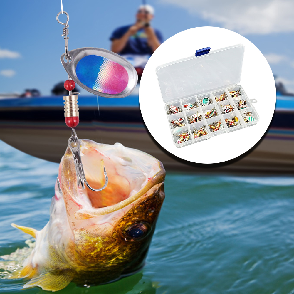 30 señuelos de pesca tipo cuch - Fishing Lure Spoon reseña y precio