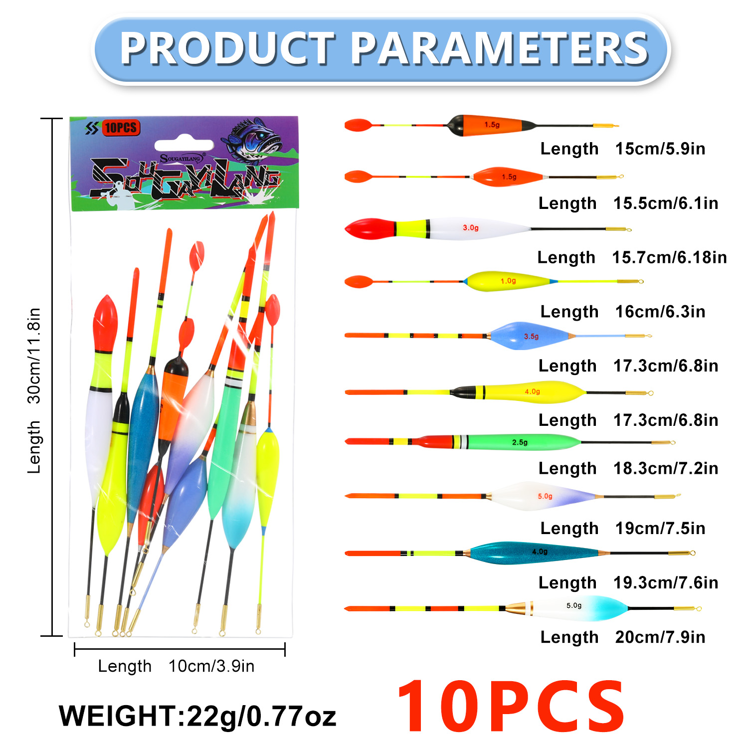 Juego de flotadores de Pesca E - Fishing Lure Topwater reseña y precio
